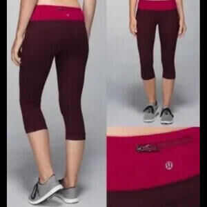 Lululemon Womens Size 4  Crop Leggings Bumble Berry‎